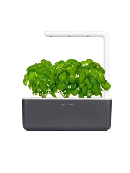 Chytrý kvetináč Click & Grow Smart Garden 3, šedá