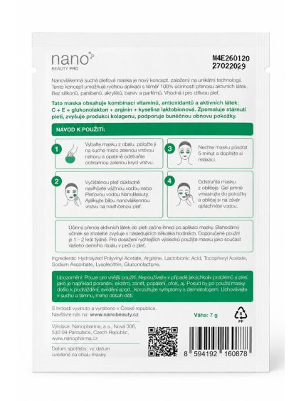 anti aging podocni maska nanobeauty intensive (1)