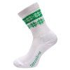 Zimné ponožky thermo SNOW biela/zelená